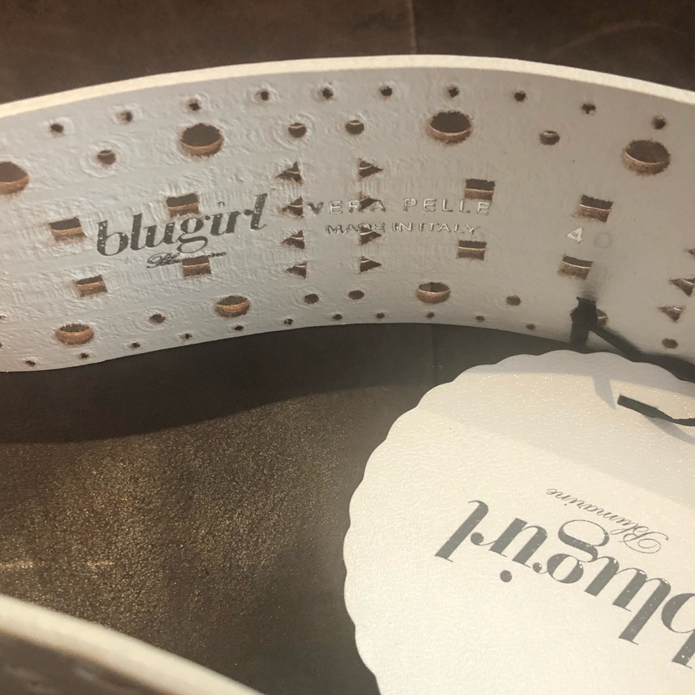 Blugirl by Blumarine white leather belt IT 40